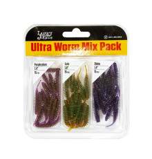 Lucky John Pro Series ULTRA WORM Mix Pack 1.4in MIX1, 45шт.
