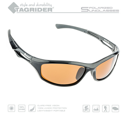 Очки поляризационные Tagrider N19-1 Brown в чехле