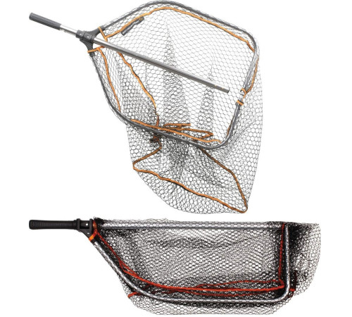 Подсачек складной Savage Gear Pro Folding Rubber Large Mesh XL 185х70х85 см с прорезиненной сеткой