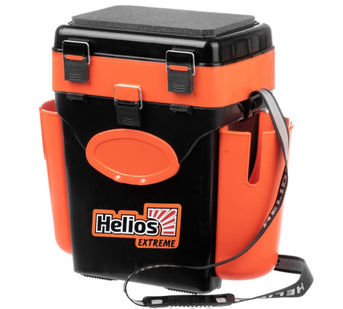 Ящик рыболовный зимний Helios Fishbox 10л (оранжевый)