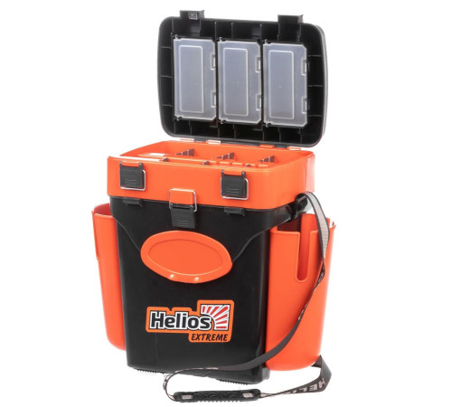 Ящик рыболовный зимний Helios Fishbox 10л (оранжевый)