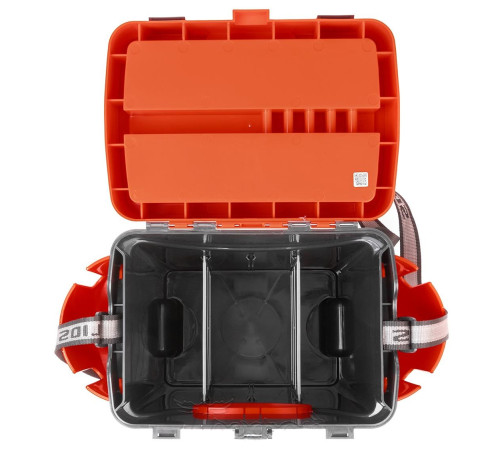 Ящик рыболовный зимний Helios Fishbox 10л (оранжевый)