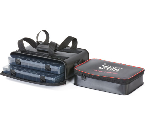 Сумка рыболовная с коробками Lucky John EVA LURE BAG 380х250х190