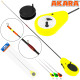 Зимняя удочка Akara Detent F 355 SK-1C-Y, тест: 1-8 г, длина 35 см