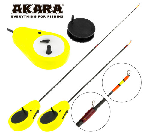 Зимняя удочка Akara Detent M 400 SK-2T-Y, тест: 2-8 г, длина 40 см