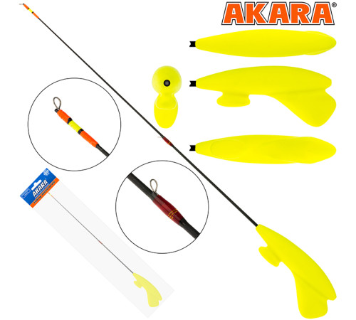 Зимняя удочка Akara Lucky Punch RHC-2T-Y, тест: 1-8 г, длина 39 см