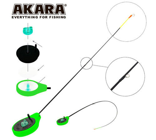Зимняя удочка Akara Finezza SPS-G тест: 1-4, 40 см