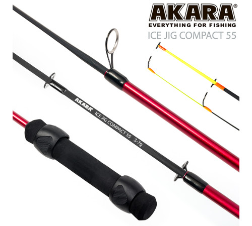 Зимняя удочка Akara Ice Jig Compact тест: 3-7, 55 см