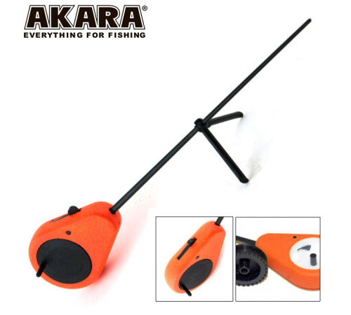 Зимняя удочка с кнопкой тормоза Akara SK-R