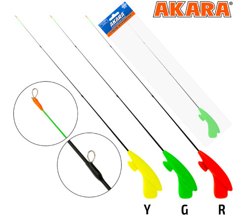 Зимняя удочка Akara RHS-G3R-R, тест: 1.5-5 г, длина 39 см