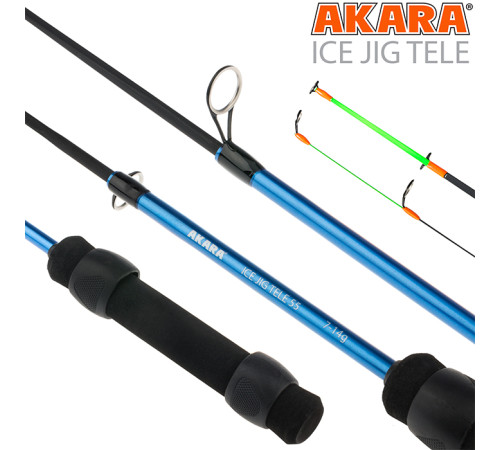 Зимняя удочка Akara Ice Jig Tele, тест: 5-14, 55 см