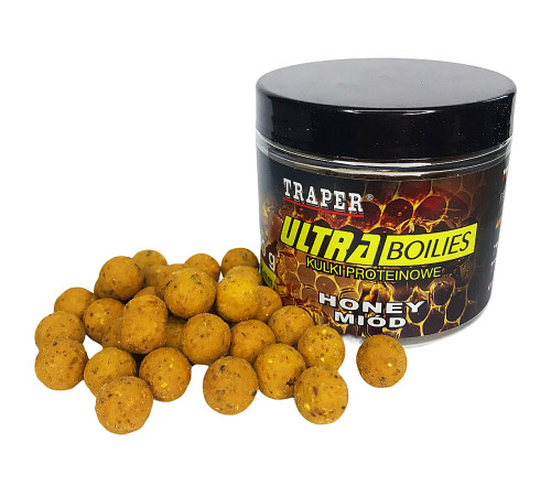 Бойлы Traper Ultra Boilies Miod 12mm (мед, 100г)