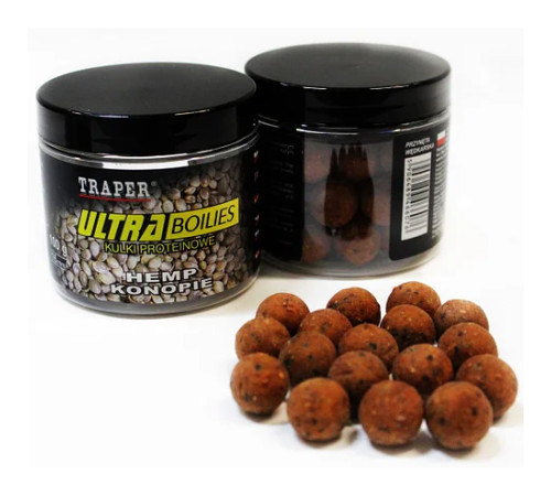 Бойлы Traper Ultra Boilies Konopie 12mm (конопля, 100г)