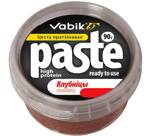 Приманка Vabik Paste тесто протеиновое Клубника 90г
