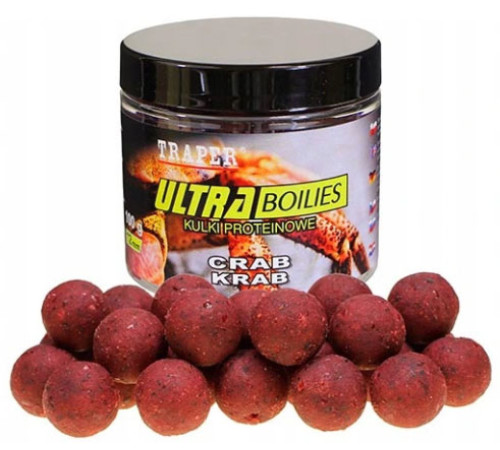 Бойлы Traper Ultra Boilies Krab 12mm (краб, 100г)