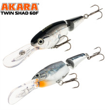 Воблер Akara Twin Shad 60F (цвет A83)