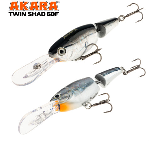 Воблер Akara Twin Shad 60F (цвет A83)
