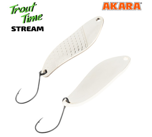 Блесна колеблющаяся Akara Trout Time Stream 45 (5,5 гр) цвет Sil