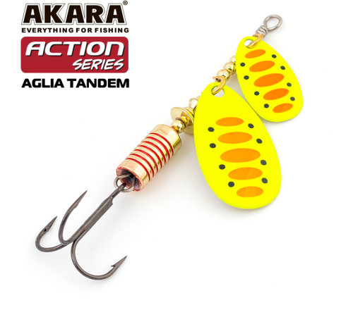 Блесна вертушка Akara Action Series Aglia Tandem №2/4 (11 гр) цвет A33