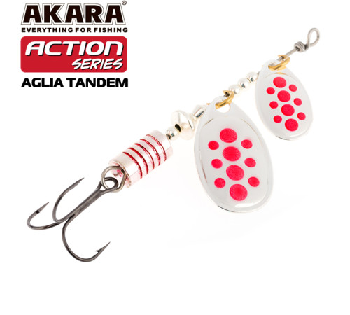 Блесна вертушка Akara Action Series Aglia Tandem №1/3 (8 гр) цвет A02