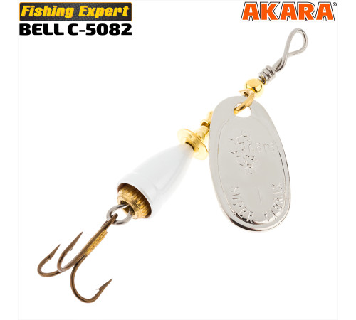 Блесна вертушка Akara Bell C-5082 (10 гр) цвет 001/Sil