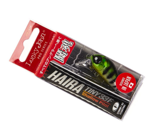 Воблер Lucky John Pro Series HAIRA TINY 33F Shallow Pilot, цвет 148