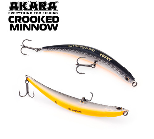 Воблер Akara Crooked Minnow 110 F, цвет A9