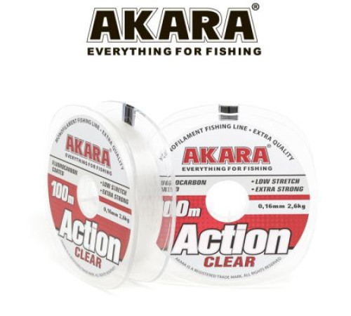 Леска Akara Action Сlear (100м), 0,4мм