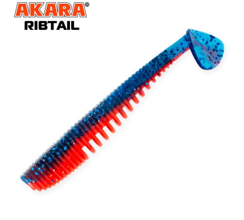 Силиконовые приманки Akara Ribtail 90 мм,  цвет #469, 4 шт.
