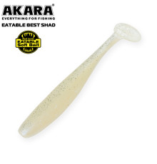 Силиконовые приманки Akara Eatable Best Shad 90 мм,  цвет #D19, 4 шт.
