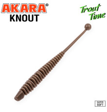 Силиконовые приманки Akara Trout Time KNOUT 2.5 Shrimp, форелевая, 63,5 мм, цвет #458, 10 шт.