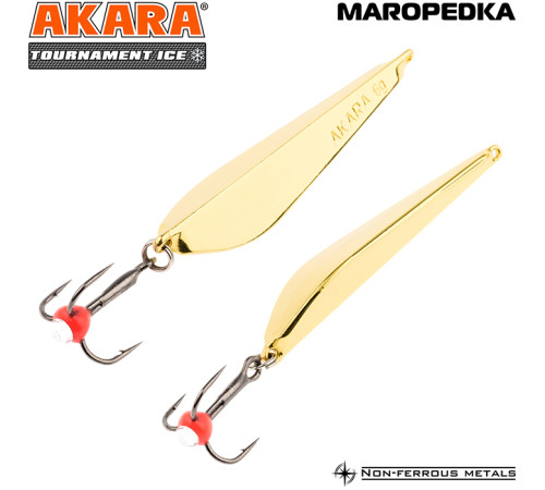 Блесна зимняя Akara Tournament Ice Maropedka, 6 гр цвет Go