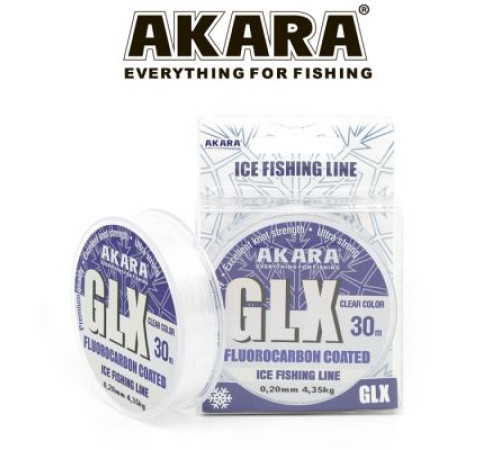 Леска Akara GLX Ice Сlear (30м), 0,25мм