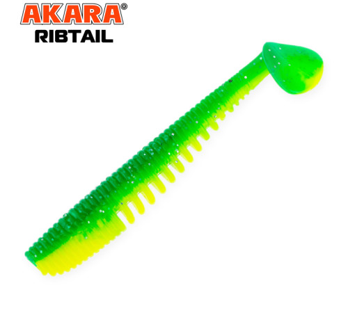 Силиконовые приманки Akara Ribtail 100 мм,  цвет #88T, 4 шт.