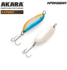 Блесна колеблющаяся Akara Expert Крокодил 70 (20 гр) цвет 1/Sil