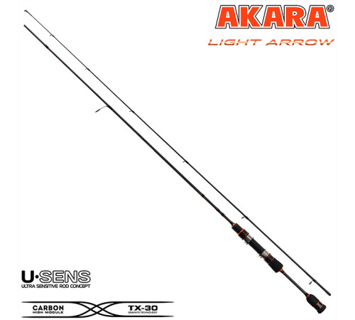 Спиннинг Akara Light Arrow UL 1.95м, 0.8-6гр