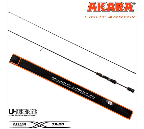 Спиннинг Akara Light Arrow UL 1.95м, 0.8-6гр