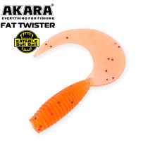 Силиконовые приманки Akara Eatable Fat Twister 45 мм, цвет #417, 8 шт.