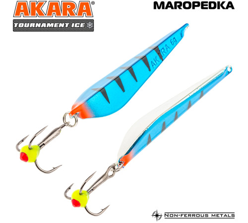 Блесна зимняя Akara Tournament Ice Maropedka, 6 гр цвет 30/Sil