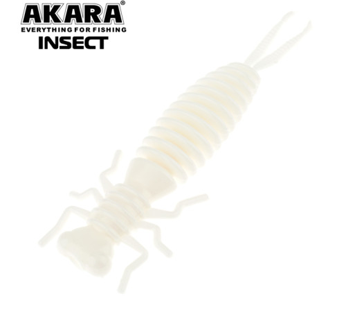 Силиконовые приманки Akara Insect 65 мм, цвет #02T, 4 шт.
