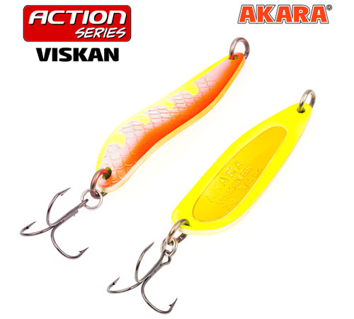 Блесна колеблющаяся Akara Action Series Viskan 65 (12 гр) цвет AB78