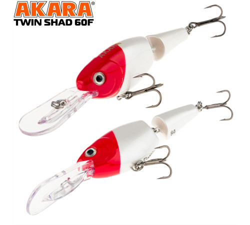 Воблер Akara Twin Shad 60F (цвет A1)