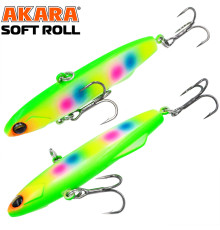 Воблер Akara раттлин Soft Roll 80, цвет A285