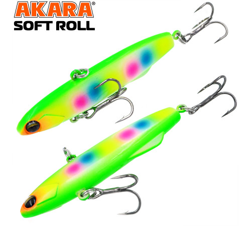 Воблер Akara раттлин Soft Roll 80, цвет A285
