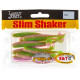 Силиконовые приманки Lucky John Pro Series SLIM SHAKER 3,0in T92, 9шт, виброхвост