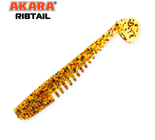 Силиконовые приманки Akara Ribtail 90 мм,  цвет #K002, 4 шт.