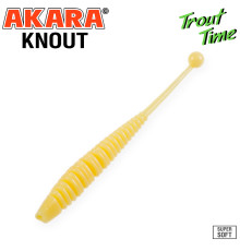 Силиконовые приманки Akara Trout Time KNOUT 2.5 Garlic, форелевая, 63,5 мм, цвет #446, 10 шт.