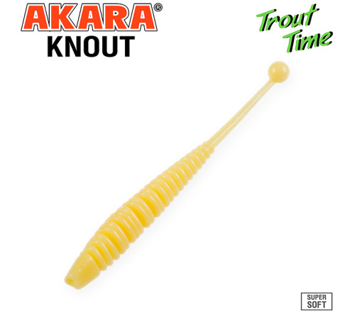 Силиконовые приманки Akara Trout Time KNOUT 2.5 Garlic, форелевая, 63,5 мм, цвет #446, 10 шт.