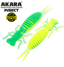 Силиконовые приманки Akara Eatable Insect 50 мм, цвет #88T, 5 шт.