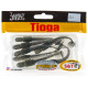 Силиконовые приманки Lucky John Pro Series TIOGA 2.9in Z11, 7шт, виброхвост